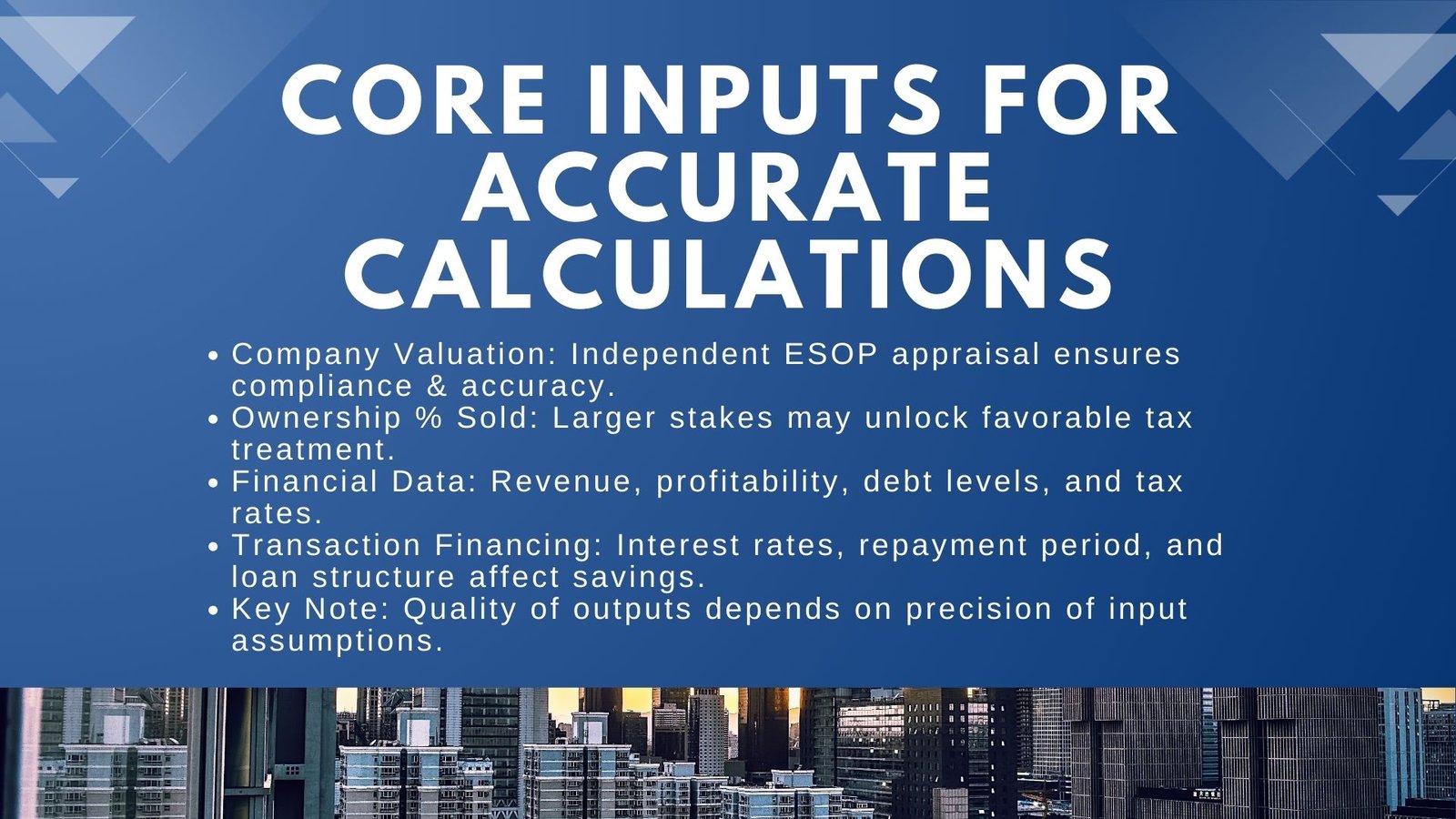 How the ESOP Tax Advantage Calculator Works