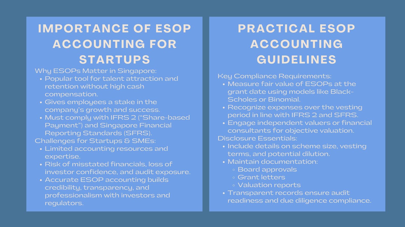 ESOP Accounting Guidelines for Business