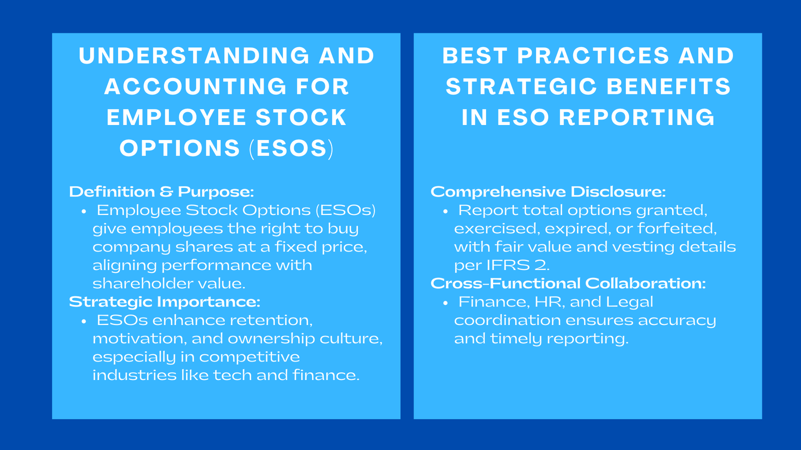 Employee Stock Options Reporting Tips