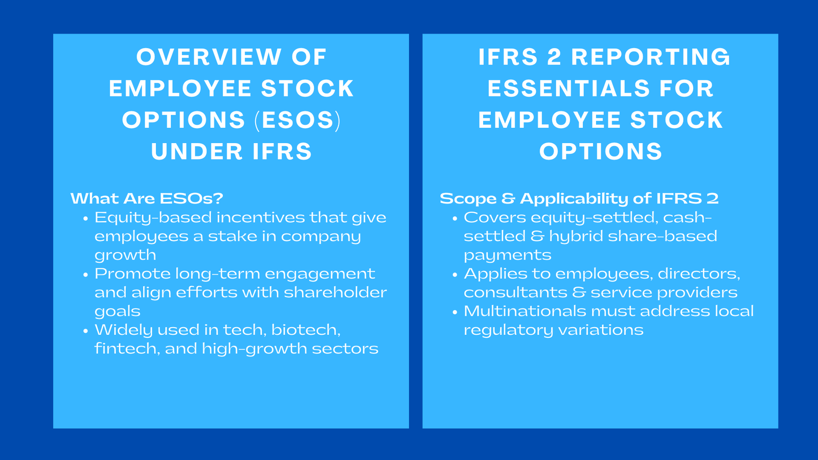 Employee Stock Options Reporting Under IFRS
