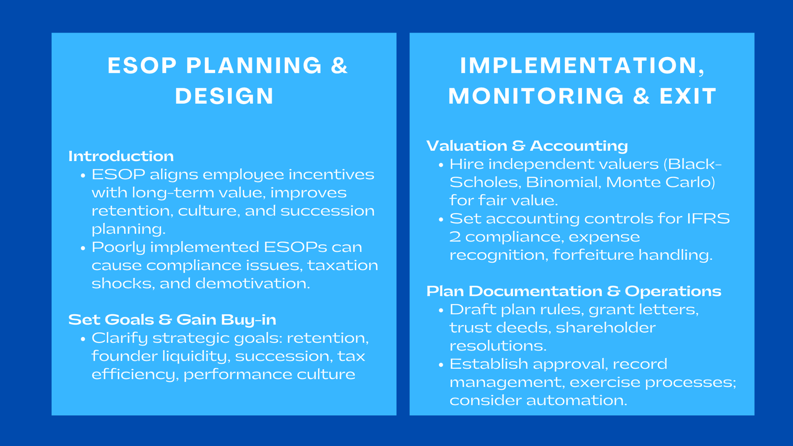 Step-by-Step ESOP Implementation Guide